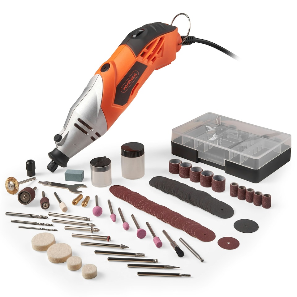 image 1 of VonHaus 120 Piece Rotary Tool with Storage Case