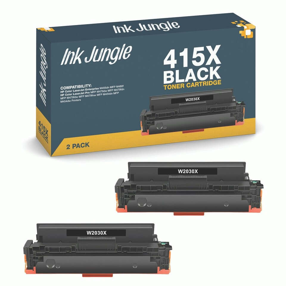 image 1 of 2x Compatible HP 415X Black Toner Cartridges Black