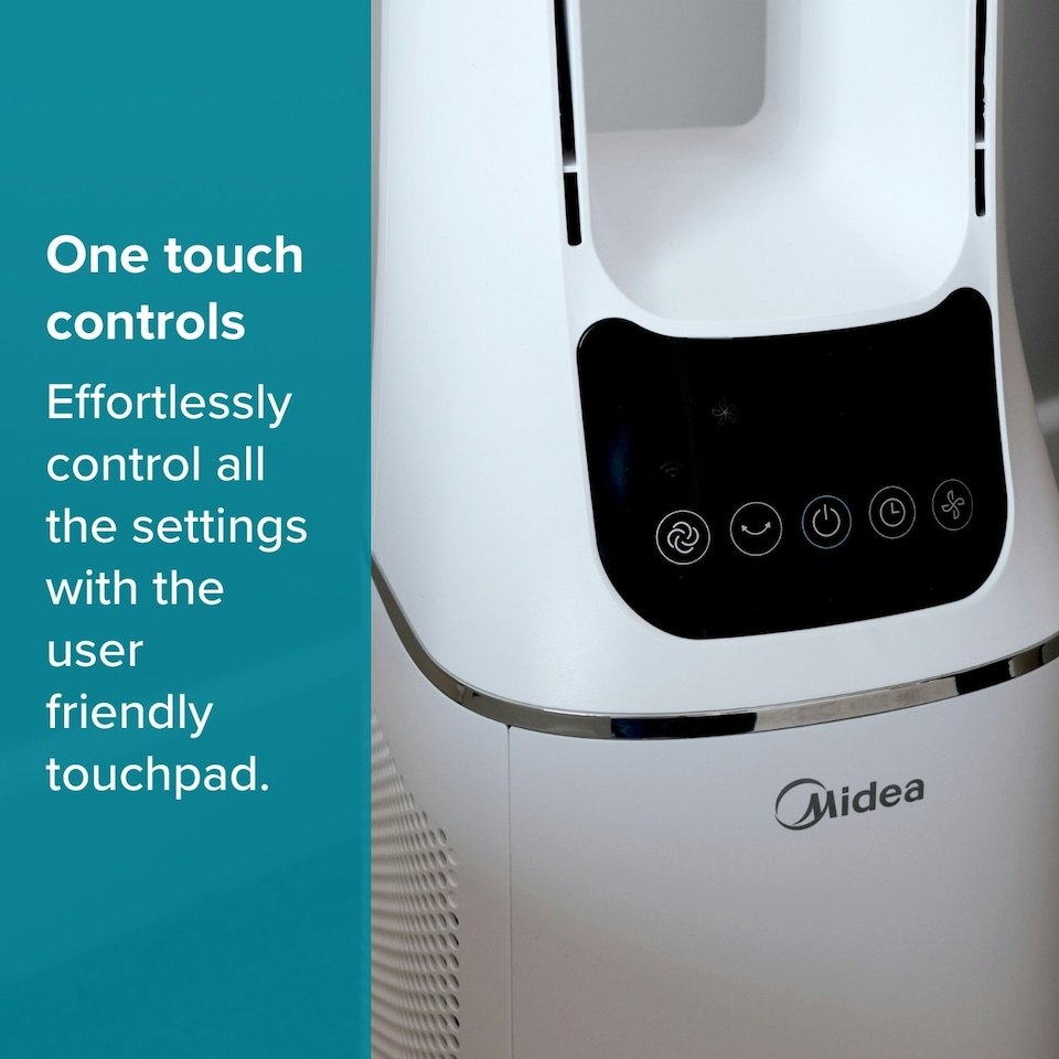 image 1 of Midea SmartAir Cool + Purify Bladeless Fan with Free MSmartHome App - 36"