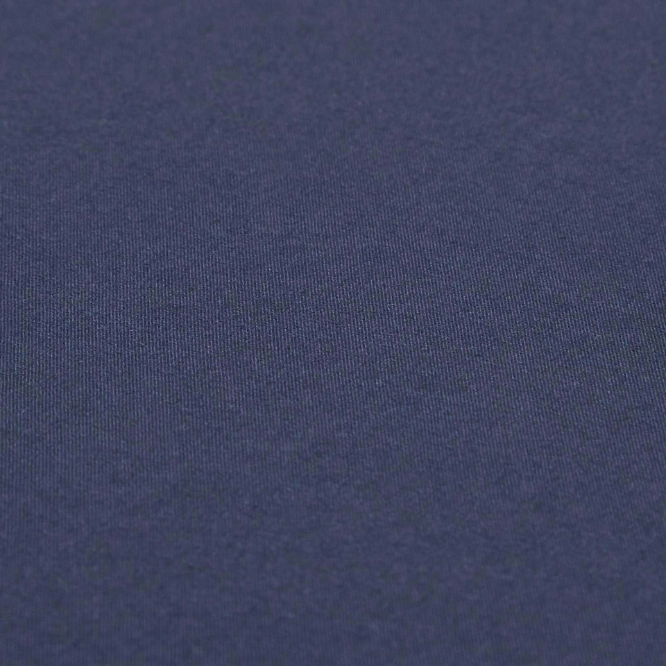 image 1 of Homescapes Navy Blue Egyptian Cotton Fitted Sheet 200 TC, Super King Blue | Super King