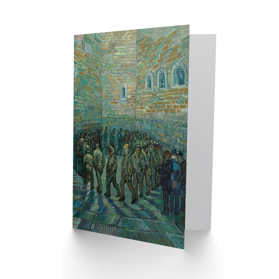 image 1 of Vincent van Gogh Art Card Penitentiary Prisoners Exercising