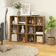 image 3 of HOMCOM Industrial Style Storage Shelf, Bookcase, Bookshelf, Rustic Brown