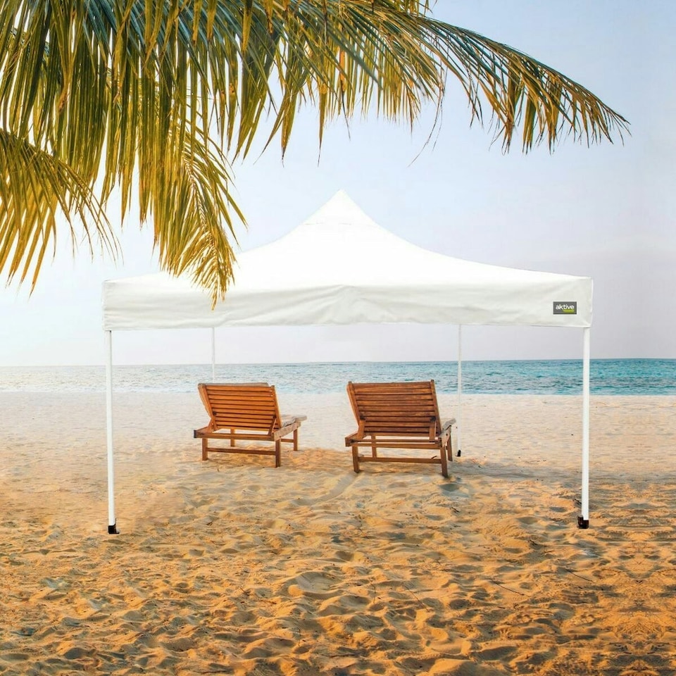 image 1 of Gazebo Colorbaby Foldable Adjustable height Steel 300 x 300 x 220 cm