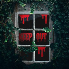 Halloween 'Keep Out' Window Clings