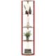 image 1 of HOMCOM Corner Floor Lamp with Dimmable Warm White LED Light, for Living Room Brown
