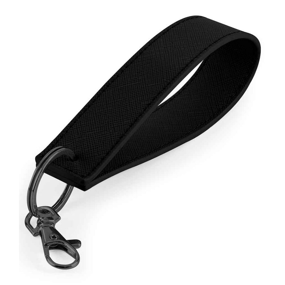 Bagbase Boutique Wristlet Keyring | Black | Black/Black | 1