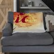 image 2 of Boho Chic lettering on beautiful watercolor background (Blanket)