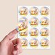 image 2 of Easter Bunny and Chick Round Stickers 60mm - Sheet of 12