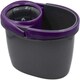 image 3 of Calitek 360° Rotating Spin Mop and Bucket Set with 2 Microfibre Heads Grey