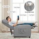 image 6 of COSTWAY Recliner Chair Single Sofa with Adjustable Backrest Grey Grey