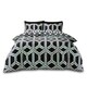 image 1 of Hendrix Geometric Duvet Cover Set Reversible Polycotton Beddings Multi | King