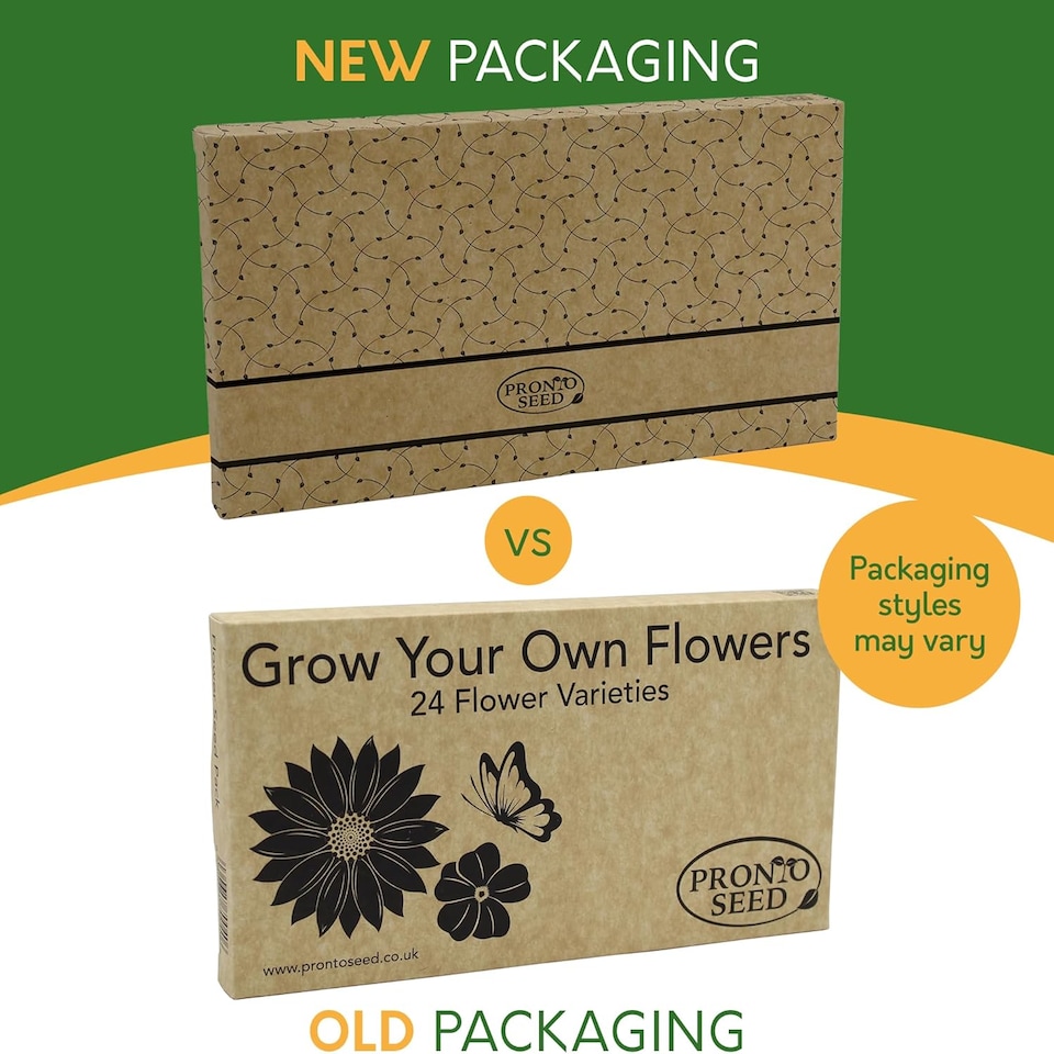 image 1 of Pronto Seed Bumper Baskets & Containers Flower Seed Variety Pack.  18 Varieties, Over 1400 Seeds