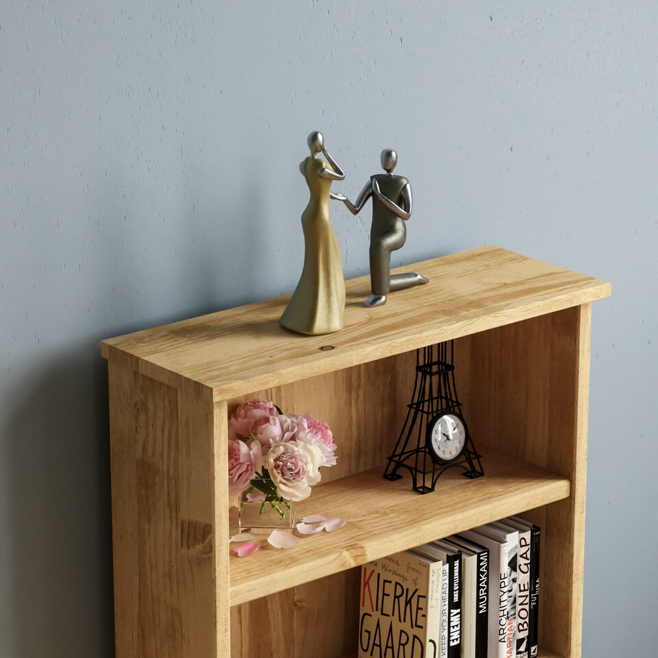 image 1 of Vida Designs Corona 1 Drawer DVD Rack Bookcase, Solid Pine Wood