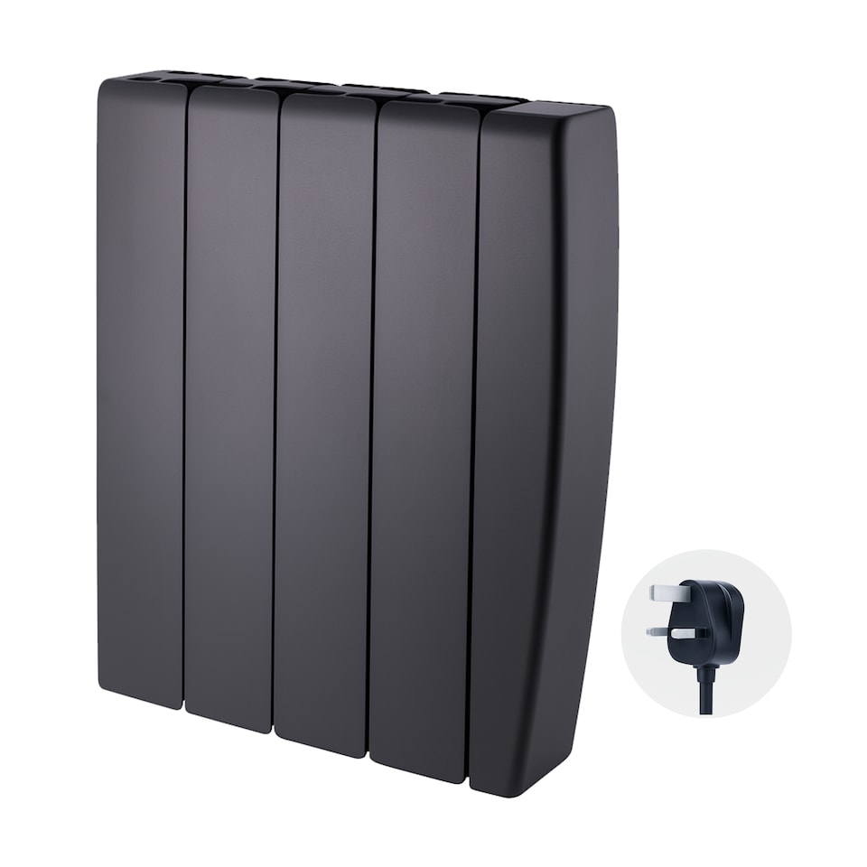 image 1 of TCP Smart 1000W Black Ceramic Panel Electric Radiator