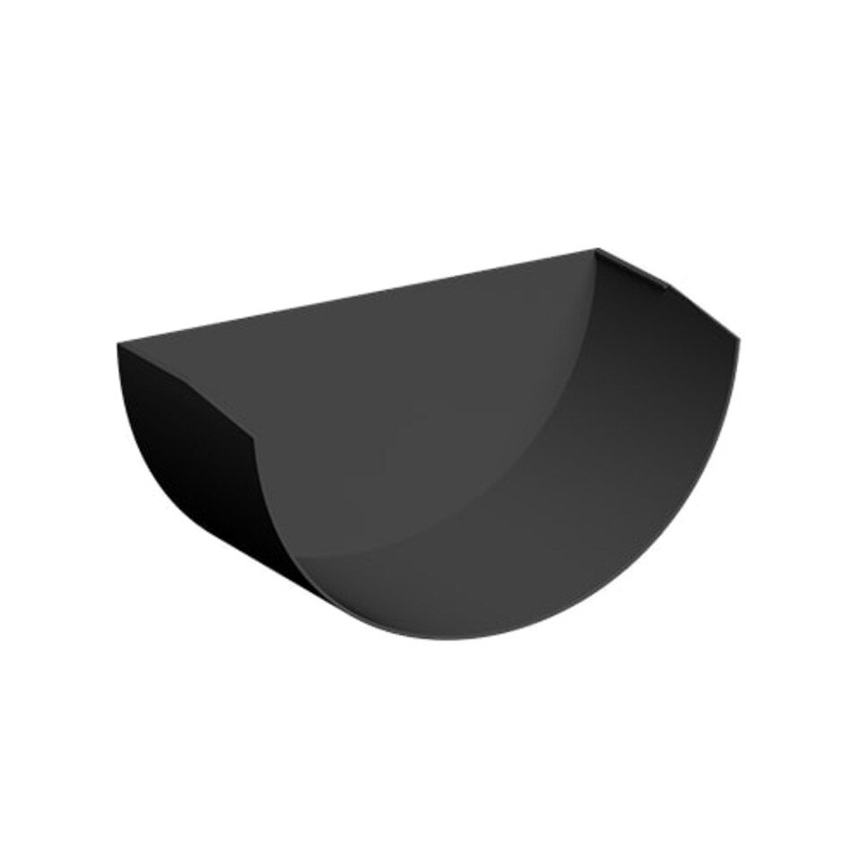 image 1 of FloPlast 170mm XtraFlo Industrial Gutter Kit 20m - Stopend Outlet - Black