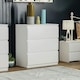 image 2 of Vida Designs Denver 3 Drawer Chest of Drawers Bedroom Storage, White