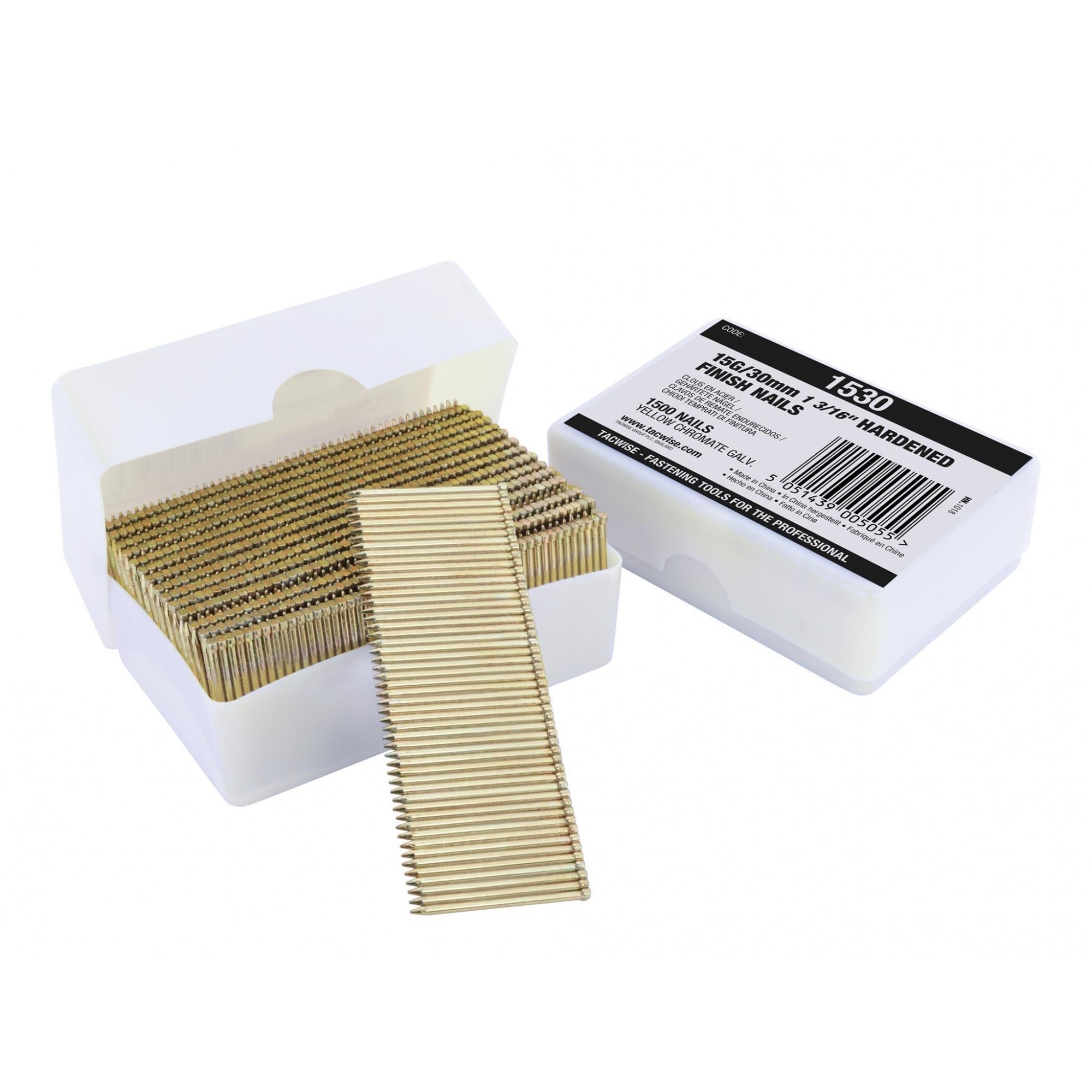 Tacwise 15 Gauge Hardened Finish Nails Multi Multi Colour 30mm Pack 1500 1