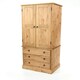 image 1 of Corona, 2 Door, 3 Drawer Wardrobe Brown