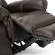 image 5 of Seattle Electric Automatic Recliner Home Lounge Bonded Leather Chair (Brown)