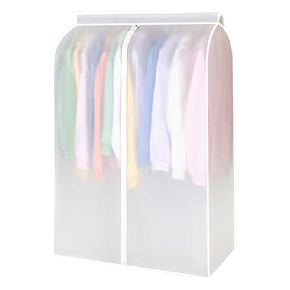 image 1 of Living and Home Closet Hanging Garment Dust Cover Protector | Clear