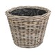 image 2 of Large Tapered Rattan Round Planter with Plastic Lining