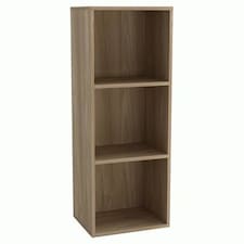 3-Tier Cube Shelving Unit Brown | Unit Colour: Oak