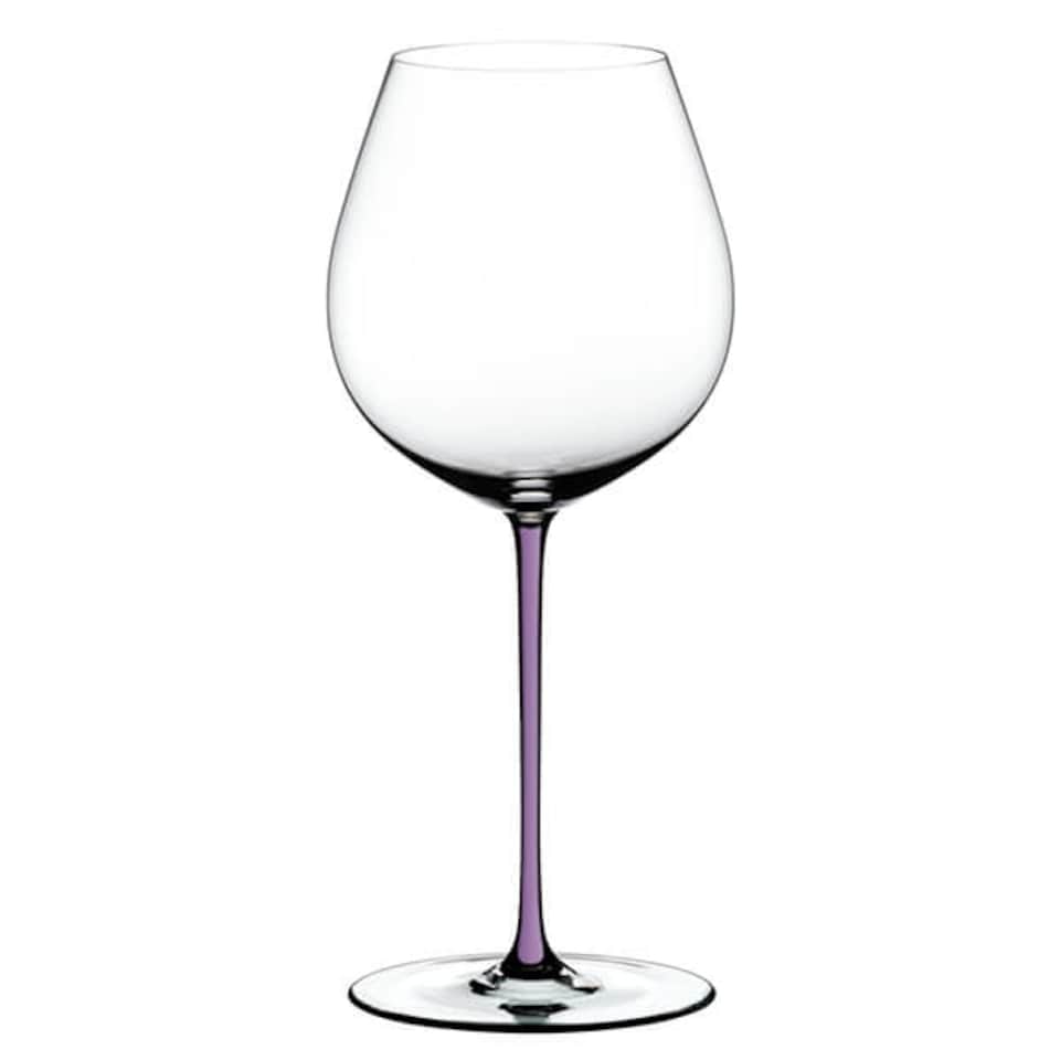 image 1 of Riedel Hand Made Fatto a Mano Old World Pinot Noir Wine Glass Violet