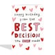 image 2 of Cheeky Heart Filled Birthday Card For Partner