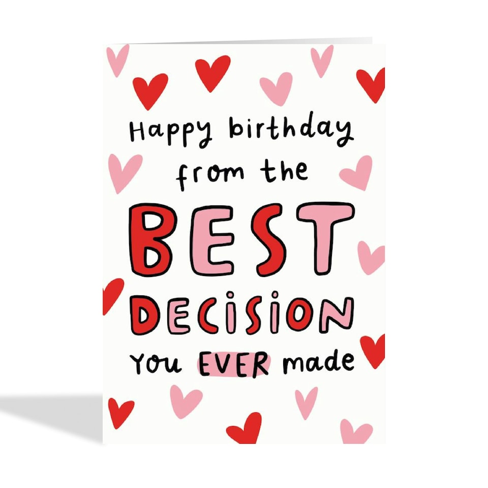 image 1 of Cheeky Heart Filled Birthday Card For Partner