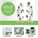 image 6 of COSTWAY 2 Pcs Wooden 8-Tier Plant Stand Rack Half Moon Shelf White
