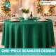 image 7 of Round Damask Table Cloth, Circular Linen Table Cover - 120 Inch