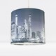 image 1 of 20cm Lamp Shade Ceiling Light Digital Printed Fabric New York Skyline At Night | Blue | Medium | 1