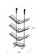 image 5 of Showerdrape Atrium 3 Tier Hanging Black Shower Caddy