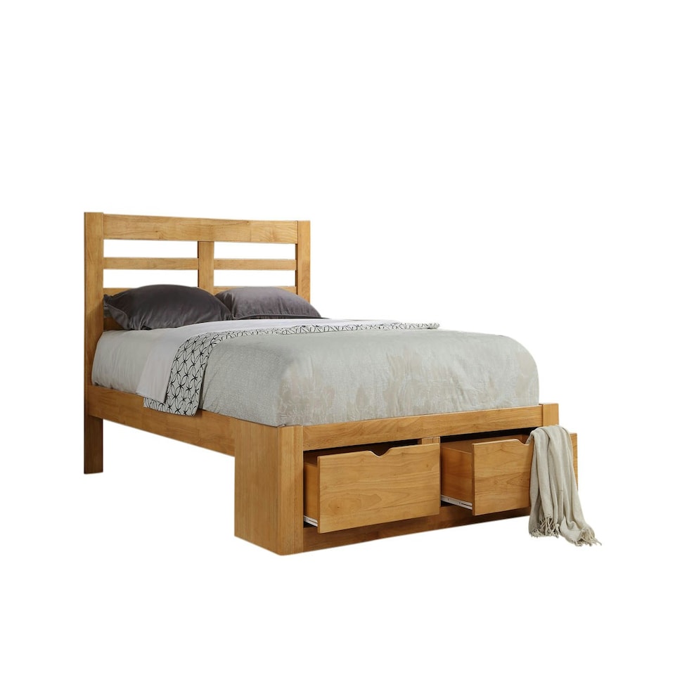 image 1 of New Bretton 5ft Kingsize Oak Bed Frame