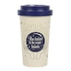 image 1 of Something Different Fortune Teller Bamboo Travel Mug - Off White/Navy - One Size