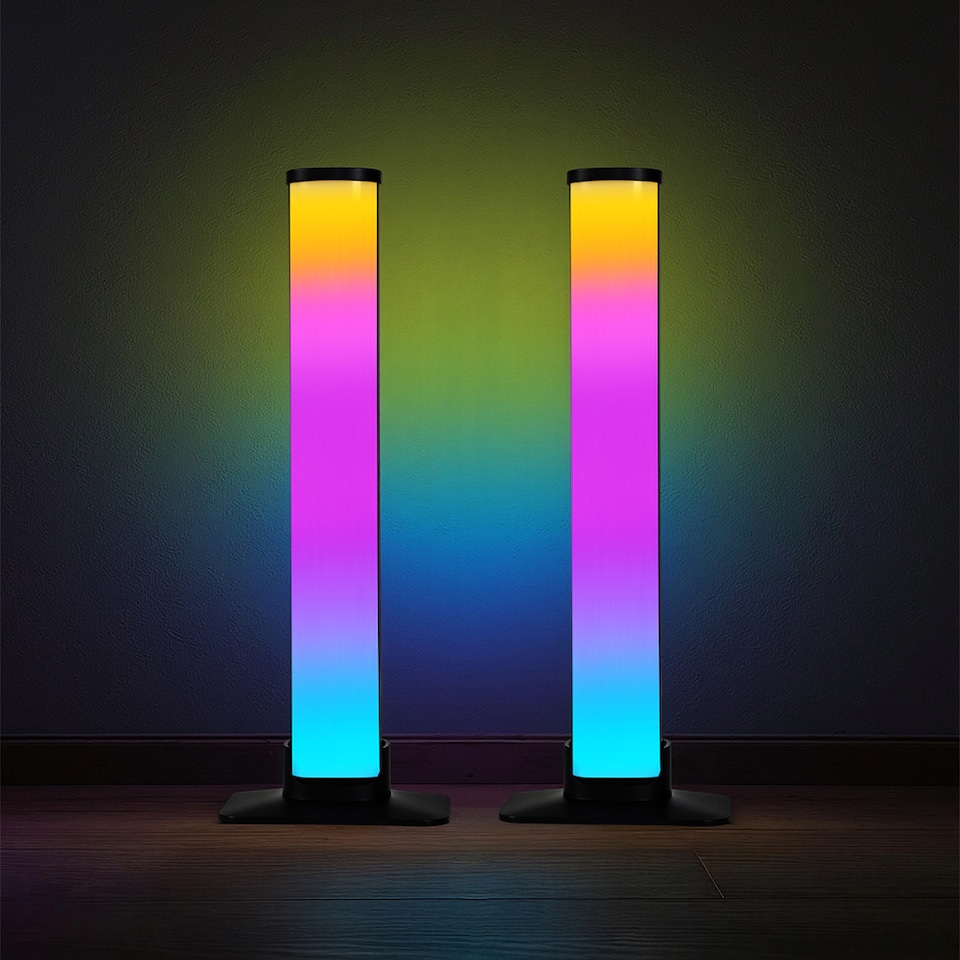 image 1 of Emitto 2x Smart RGB LED Light Bar Ambient Lamp Color Changing Music TV Backlight