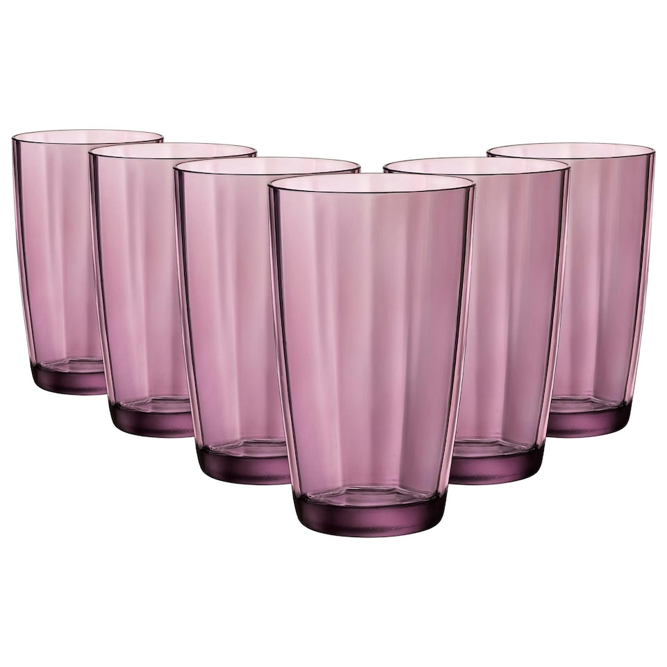 image 1 of Bormioli Rocco Pulsar Highball Glasses - 470ml - Purple - Pack of 6