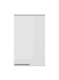 image 3 of Small Bathroom Cabinet Wall Mounted Storage Unit Slim Single Door Cupboard Handleless Narrow White Gloss Spice