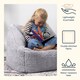 image 4 of Kids Teddy Bear Armchair Bean Bag Grey Childrens Bean Bags | Grey | Grey | M | 1