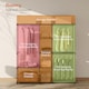 image 4 of HOMCOM Open Portable Wardrobe, Clothes Rack with 8 Shelves, Black