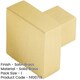 image 2 of Modern Satin Brass Cupboard Knob for Stylish Interiors - Kitchen Cabinet Knob