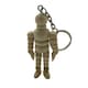 image 1 of 2.5" Wooden Manikin Keyring - Movable Wood Limbs