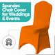 image 6 of Chair Cover Spandex Polyester Stretch Fabric Dining Slipcovers - 10pcs