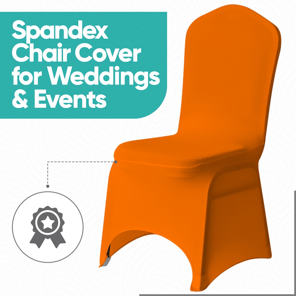 image 1 of Chair Cover Spandex Polyester Stretch Fabric Dining Slipcovers - 10pcs