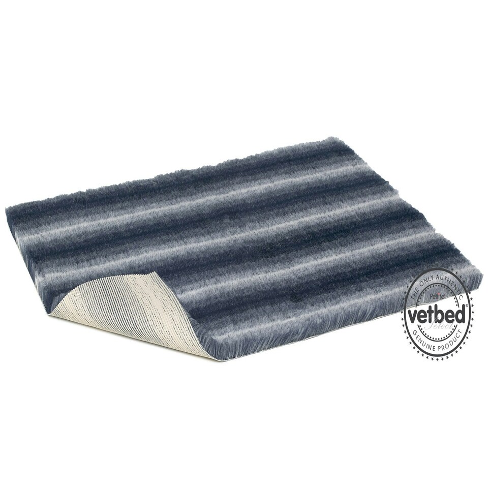 Non-Slip Vetbed Select Midnight Wolf Stripe 75cm x 50cm