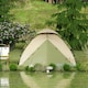 image 8 of Outsunny 3-4 Man Camping Tent Portable with Bag, Quick Setup, Dark Green