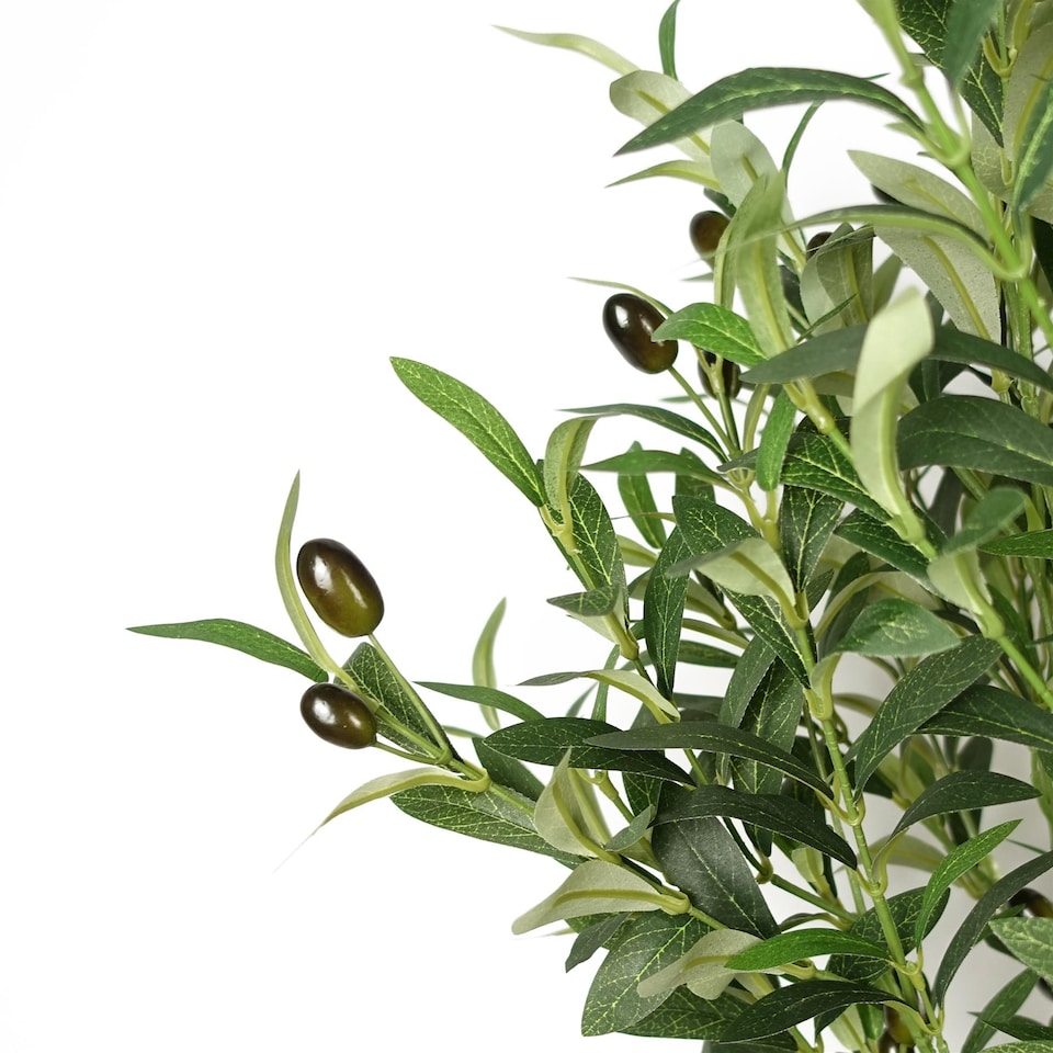 image 1 of 160cm Artificial Olive Tree 1296 Leaves 72 Olives | Green | 5ft