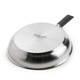 image 2 of KitchenAid Stainless Steel Frying Pan Set, 20, 24 & 28cm PFAS Free Fry Pans