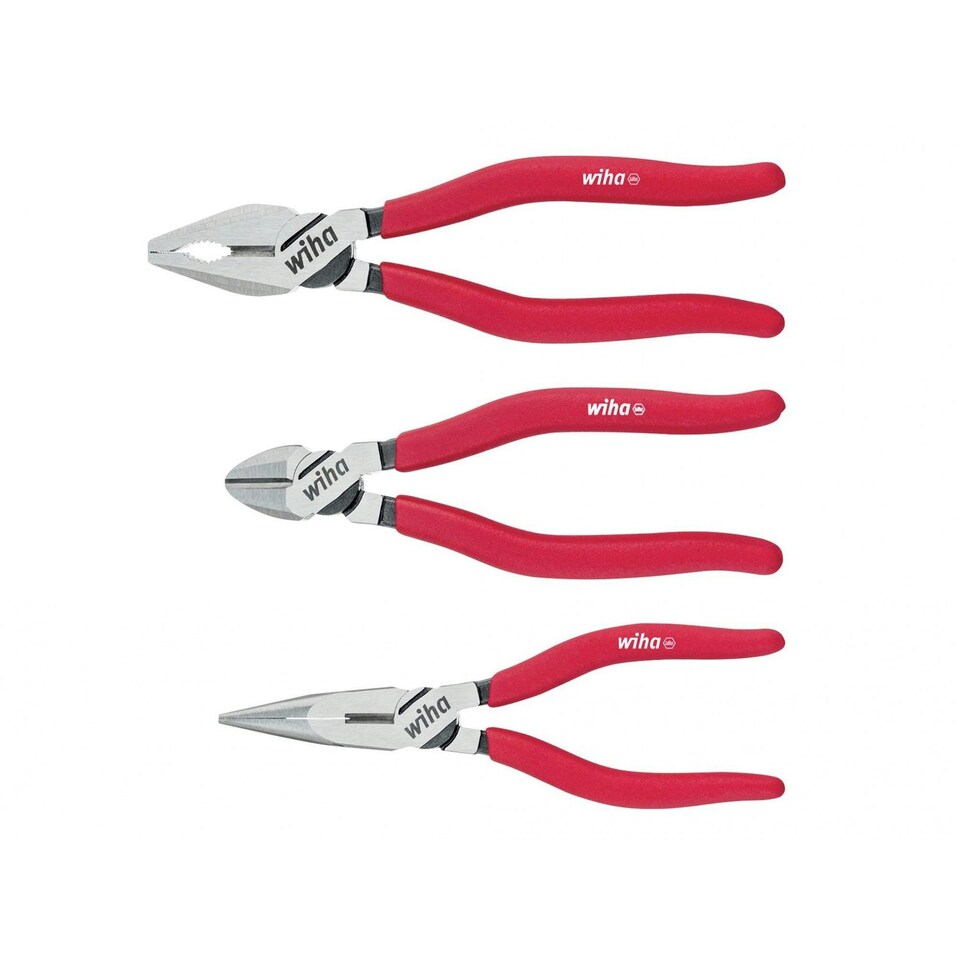 Wiha Classic Plier Set, 3 Piece - Multi Colour - 160mm