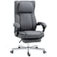 image 1 of HOMCOM Executive Office Chair, High Back Computer Desk Chair with Adjustable Headrest, Footrest, Reclining Office Chair, Dark Grey